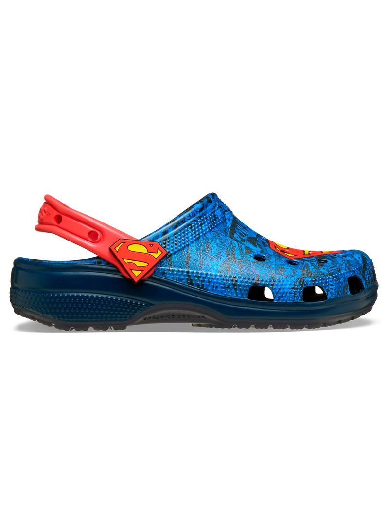 Zueco-Unisex-Superman-Classic-Azul-Crocs