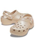 Zueco-Mujer-Classic-Plataforma-Glitter-Beige-Crocs