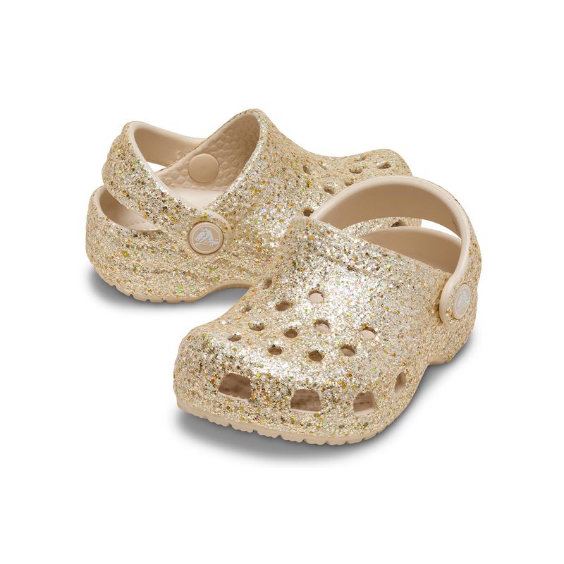 Zueco Bebés Recién Nacidos Metalizado Crocs