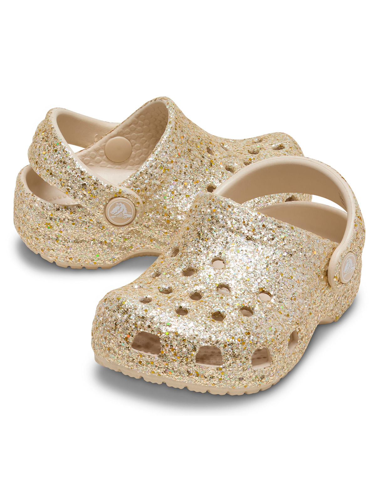 Zueco Bebés Recién Nacidos Metalizado Crocs