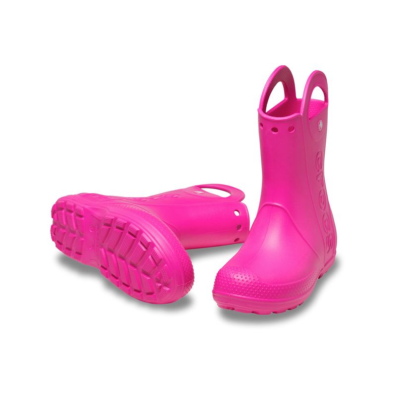 Bota lluvia Niños Grandes Handle It Rain K Rosa Crocs