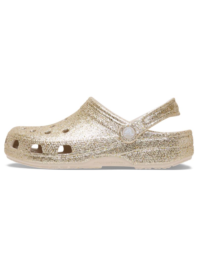 Zueco-Unisex-Classic-Clog-Glitter-Dorado-Crocs