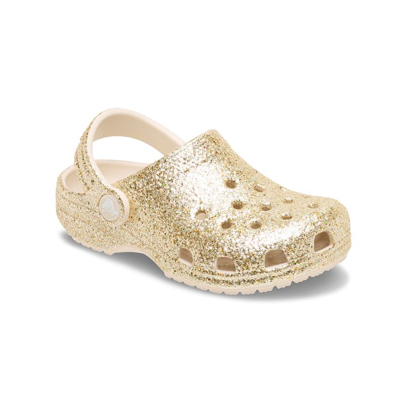 Zueco-Niños-Pequeños-Classic-Glitter-Metalizado-Crocs