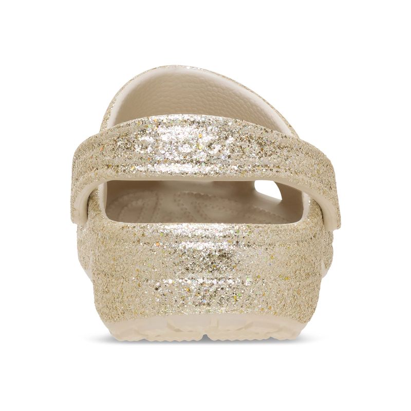 Zueco Unisex Classic Clog Glitter Dorado Crocs