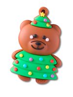 Jibbitz-Osito-Navideño-Colgante-Blanco-Crocs
