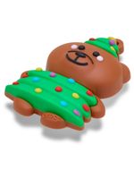 Jibbitz-Osito-Navideño-Colgante-Blanco-Crocs