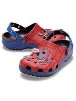 Zueco-Unisex-Spiderman-Web-Classic-Clog-Rojo-Crocs