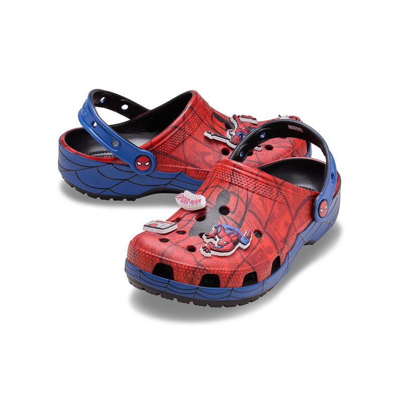 Zueco Niños Grandes Spiderman Web Classic Clog Rojo