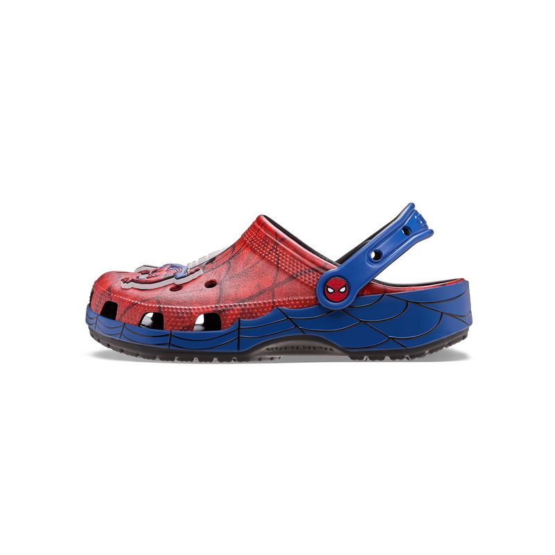 Zueco Unisex Spiderman Web Classic Clog Rojo Crocs