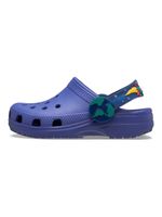 Zueco-Niños-Pequeños-Classic-Clog-Con-Luces-Azul-Crocs