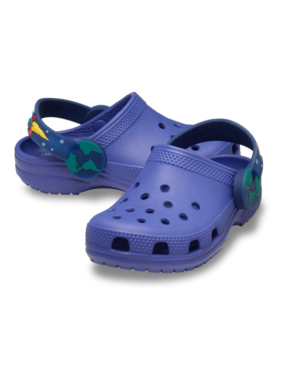Zueco Niños Pequeños Classic Clog Con Luces Azul Crocs