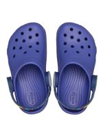 Zueco-Niños-Pequeños-Classic-Clog-Con-Luces-Azul-Crocs