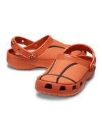 Zueco-Niños-Grandes-Classic-Clog-Naranja-Oscuro-Crocs