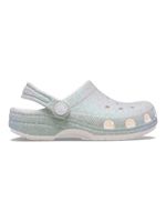 Zueco-Niños-Grandes-Classic-Clog-Glitter-Plateado-Crocs