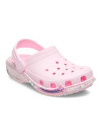 Zueco-Niños-Grandes-Classic-Clog-Glitter-Rosa-Crocs