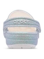 Zueco-Niños-Grandes-Classic-Clog-Glitter-Plateado-Crocs