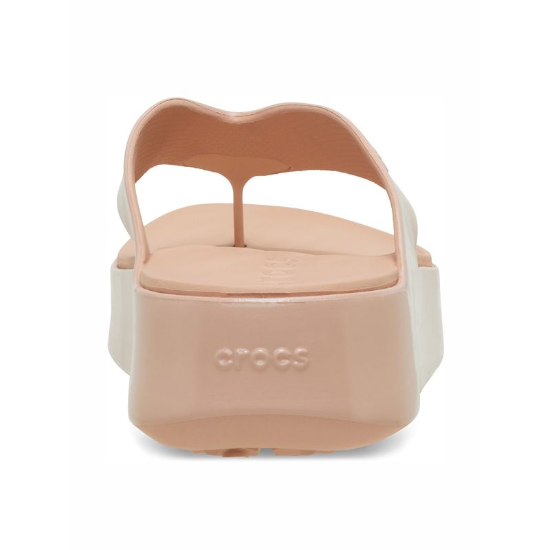 Sandalia Flip Mujer Getaway Plataforma Rosa Crema Crocs