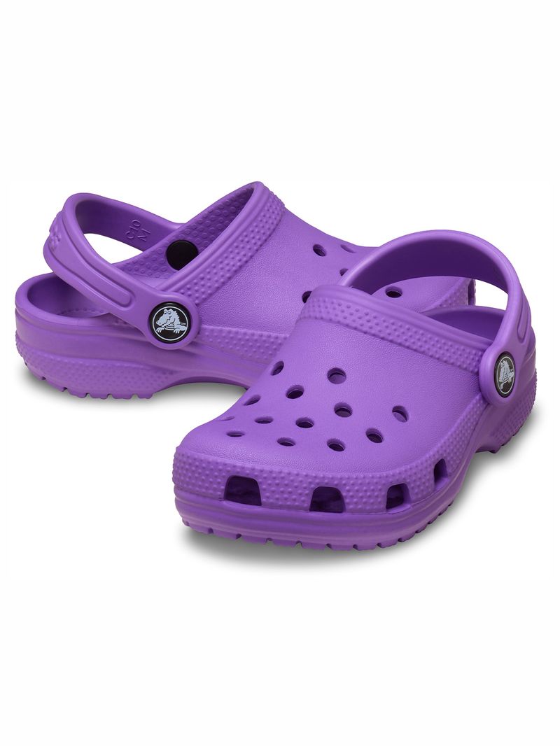Zueco-Niños-Pequeños-Classic-Clog-T-Morado-Crocs