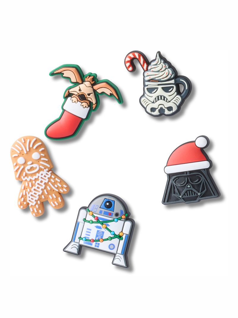 Jibbitz-Navidad-Star-Wars-Pack-5-Blanco-Crocs