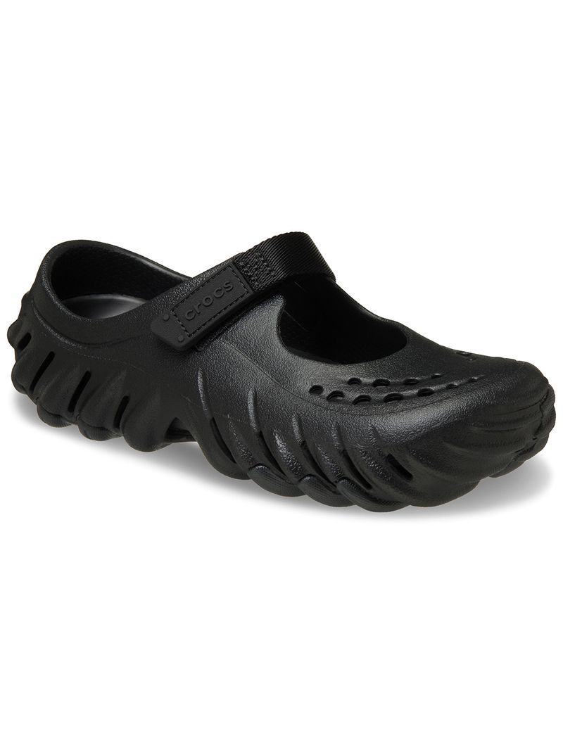 Zueco-Mujer-Echo-Mary-Jane-Clog-Negro-Crocs