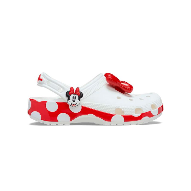 Zueco Unisex Minnie Mouse Clog Blanco Crocs