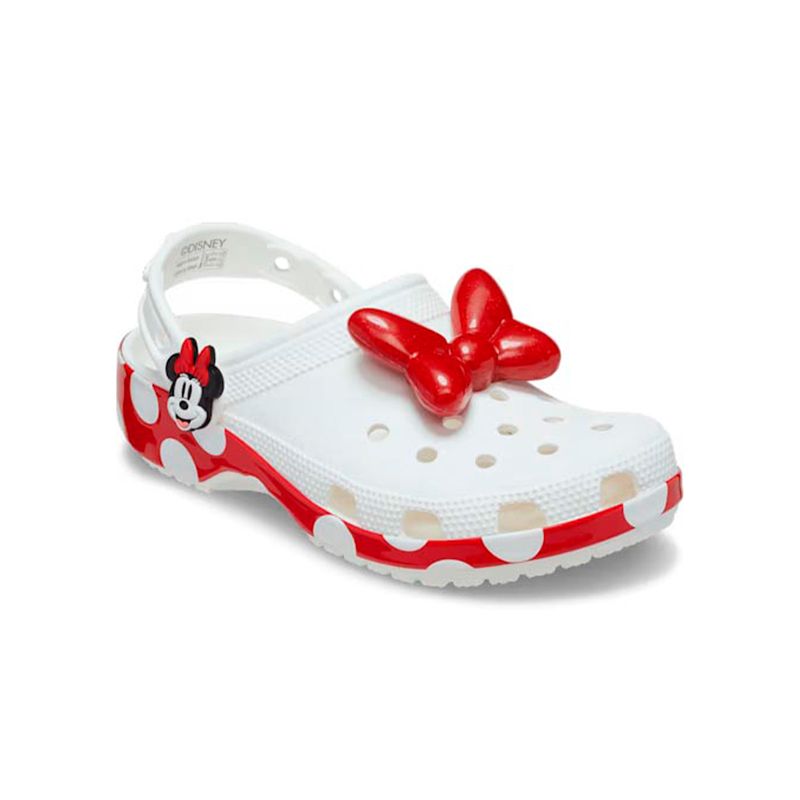 Zueco Unisex Minnie Mouse Clog Blanco Crocs