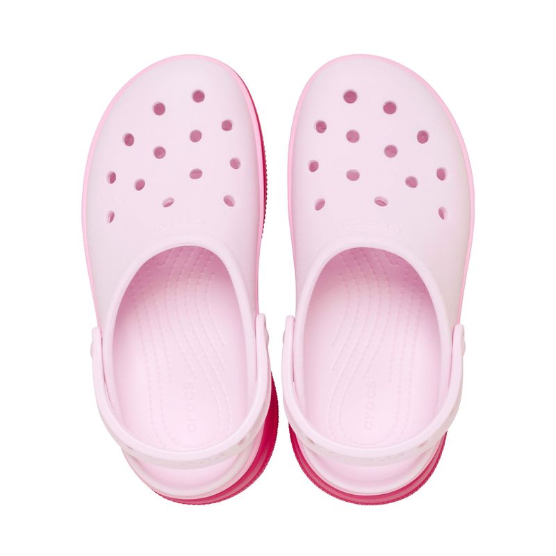 Zueco Plataforma Unisex Classic Stacked Rosa Crocs