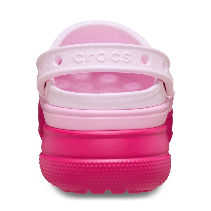 Zueco Plataforma Unisex Classic Stacked Rosa Crocs