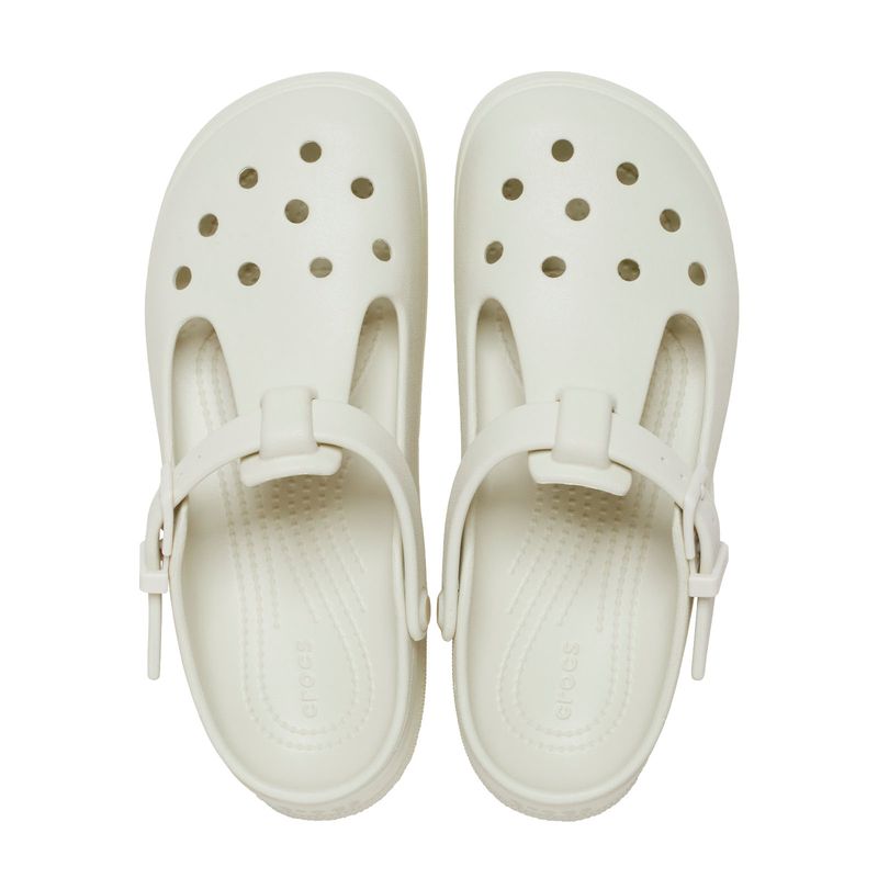 Zueco Mary Jane Unisex Classic Clog Blanco Crocs