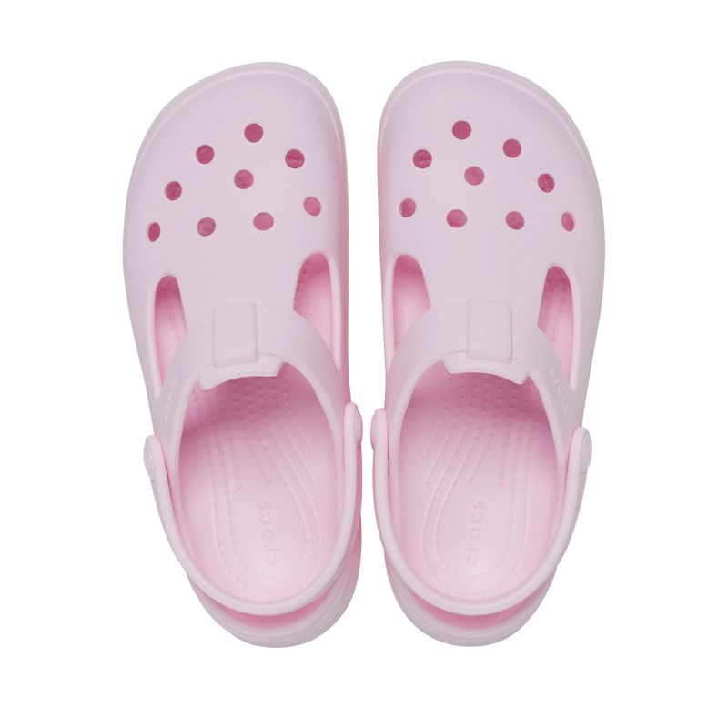 Zueco Mary Jane Niños Grandes Classic Rosa Crocs