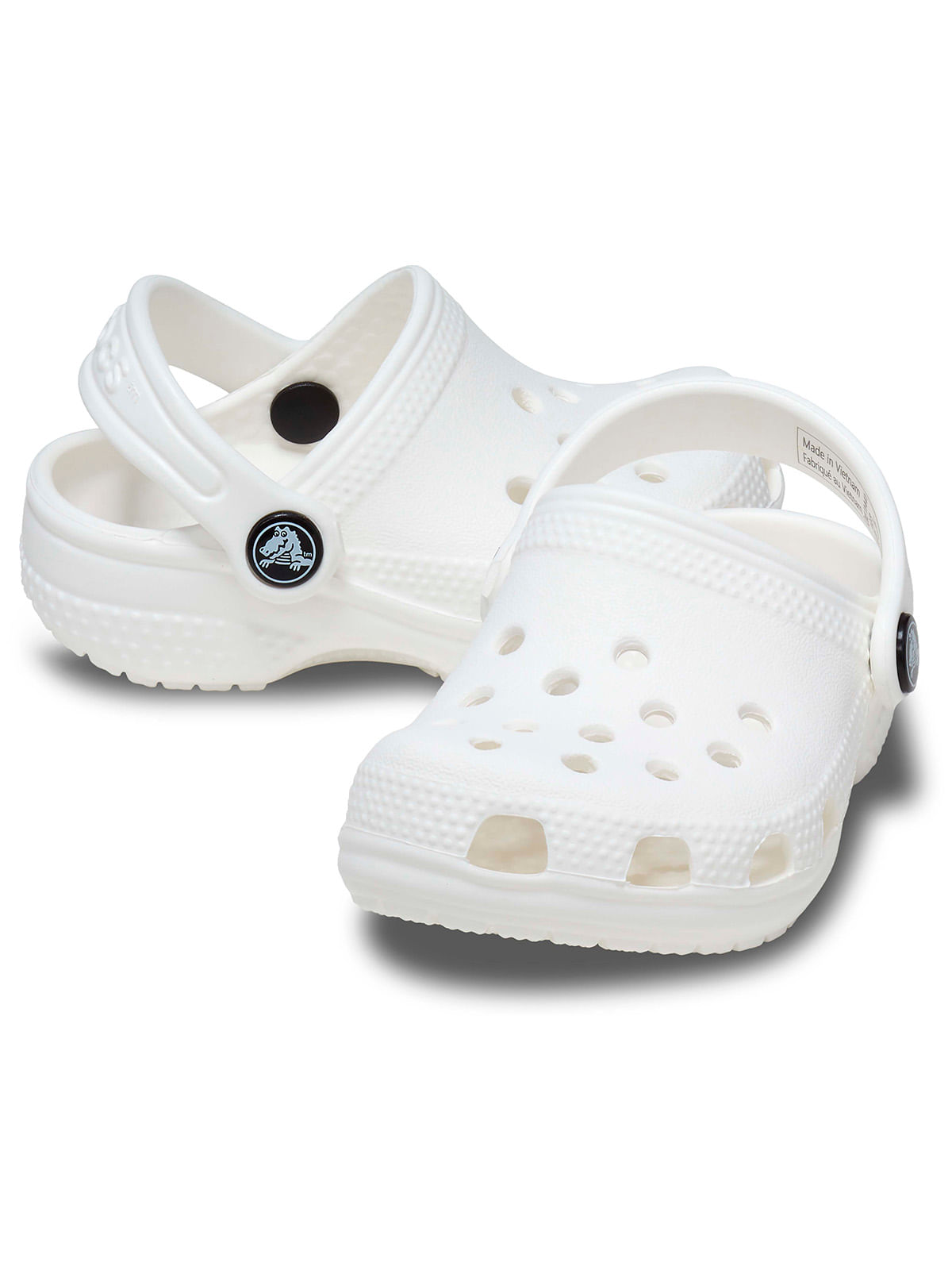 Zueco Bebés Recién Nacidos Crocs Littles Blanco Crocs
