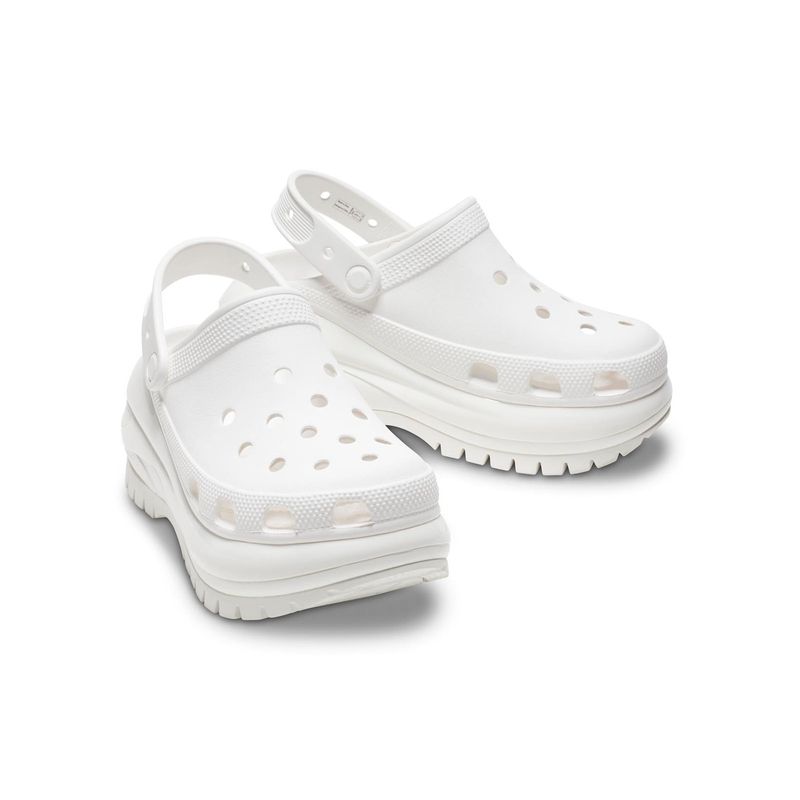 Zueco Plataforma Unisex Mega Crush Clog Blanco Crocs