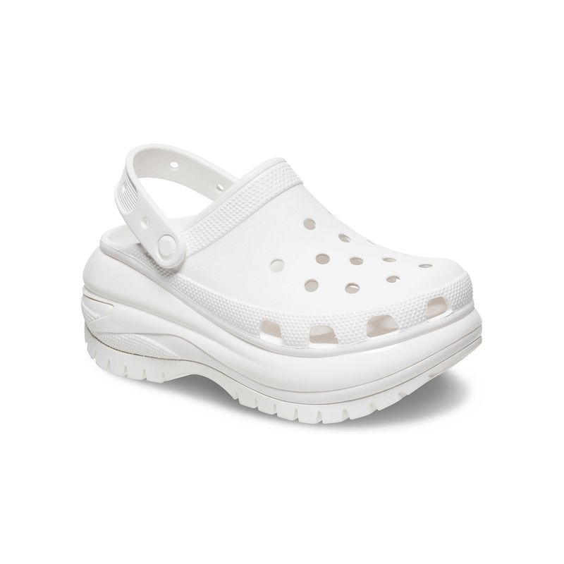 Zueco Plataforma Unisex Mega Crush Clog Blanco Crocs
