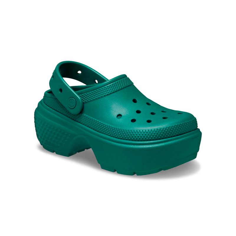 Zueco Mujer Stomp EML Verde Crocs