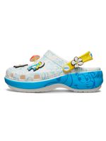 Zueco-Plataforma-Mujer-Classic-Clog-Pitufos-Celeste-Crocs