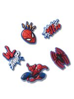 Jibbitz-Spiderman-Pack-5-Rojo-Crocs