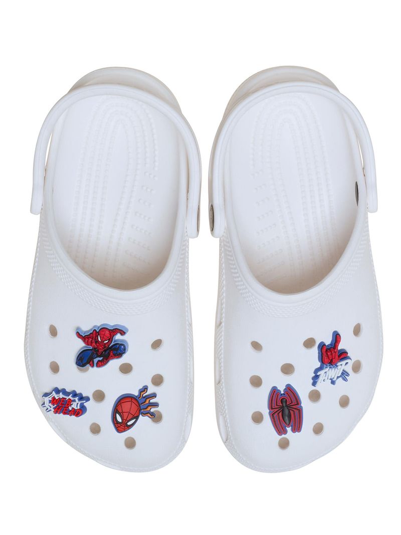 Jibbitz-Spiderman-Pack-5-Rojo-Crocs