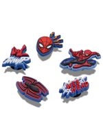Jibbitz-Spiderman-Pack-5-Rojo-Crocs