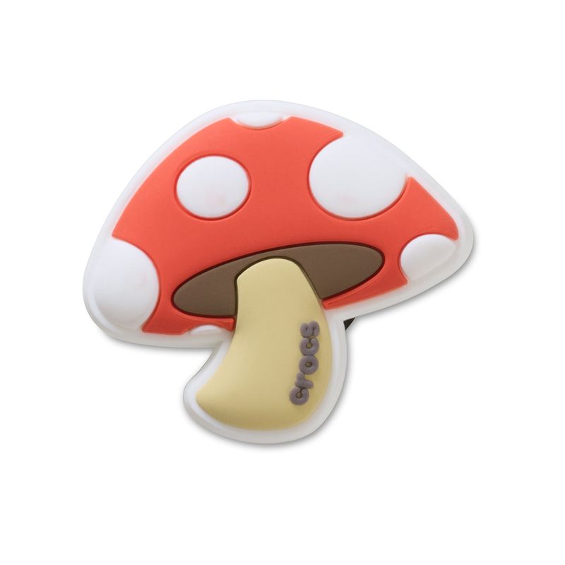 Jibbitz Speckled Mushroom Rojo Crocs