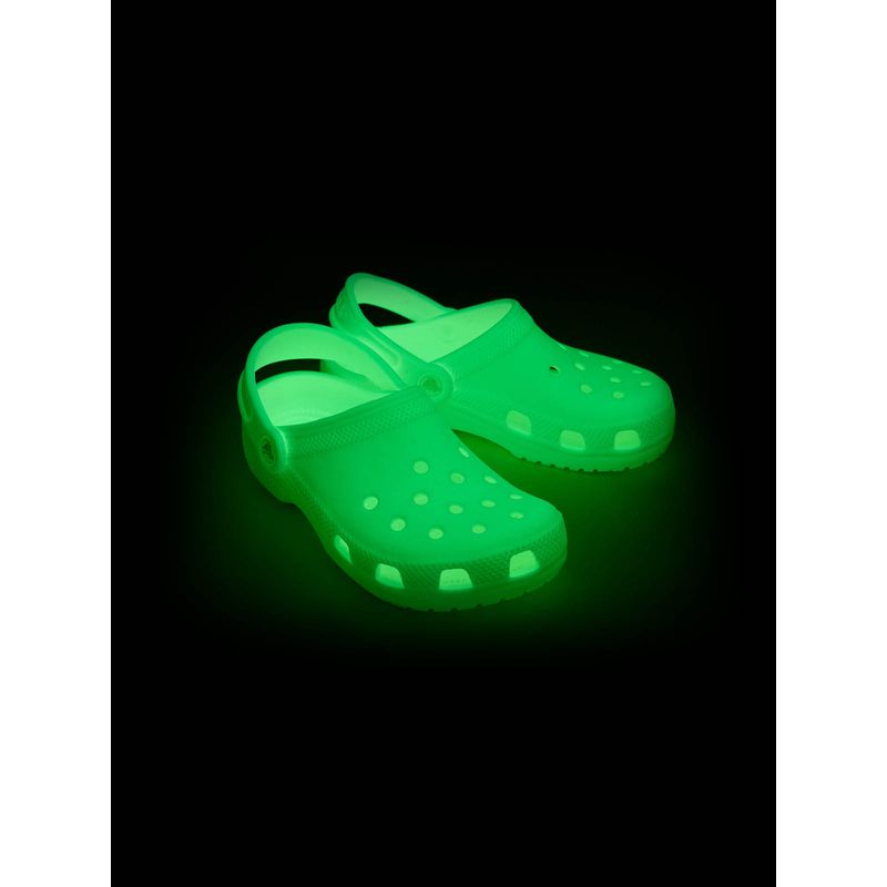 Zueco Niños Grandes Classic Clog Verde Fluorescente Crocs