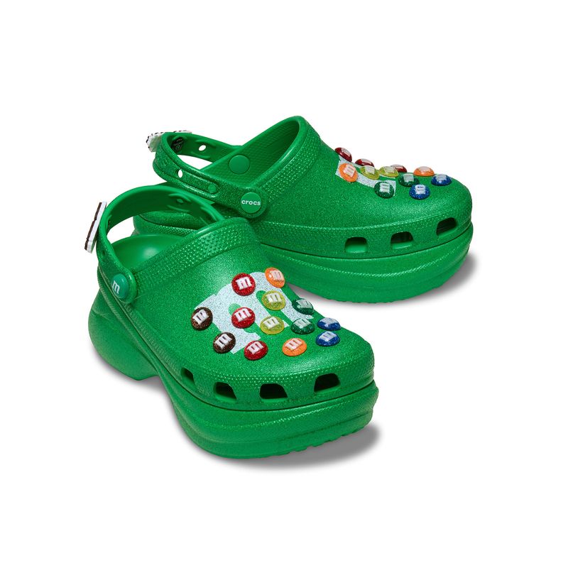 Zueco-Mujer-Bae-Clog-M-Ms-Verde-Glitter-Crocs