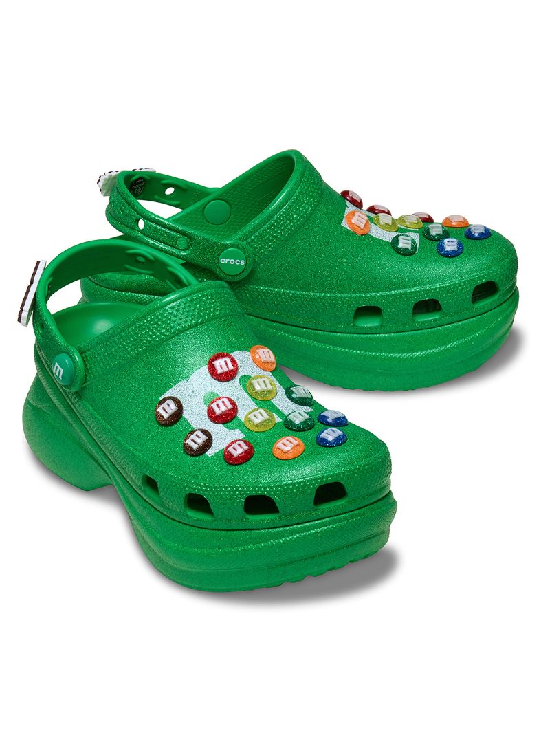 Zueco-Mujer-Bae-Clog-M-Ms-Verde-Glitter-Crocs