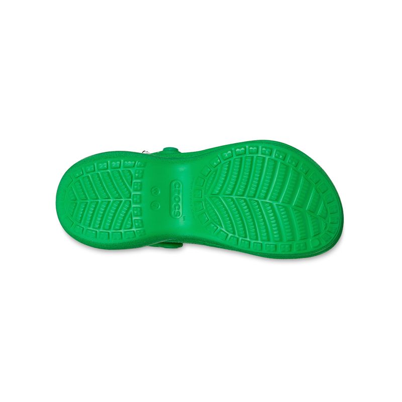 Zueco Mujer Bae Clog M&Ms Verde Glitter Crocs