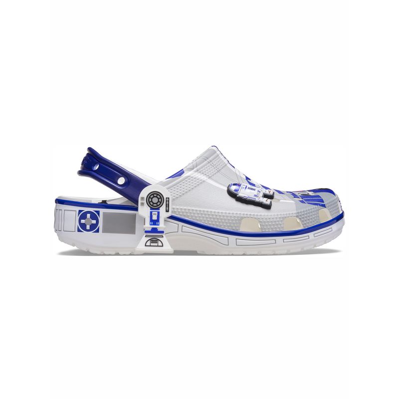 Zueco Unisex R2D2 Clog Blanco Crocs
