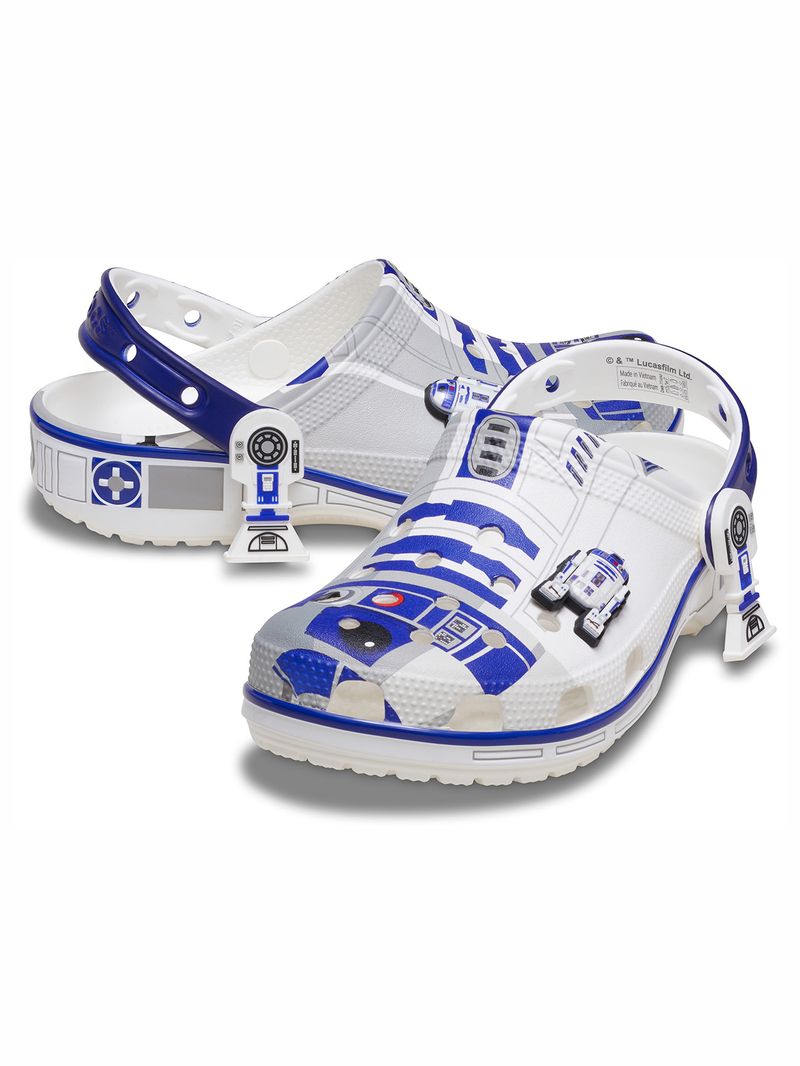 Zueco-Unisex-R2D2-Clog-Blanco-Crocs