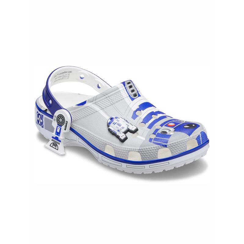 Zueco Unisex R2D2 Clog Blanco Crocs