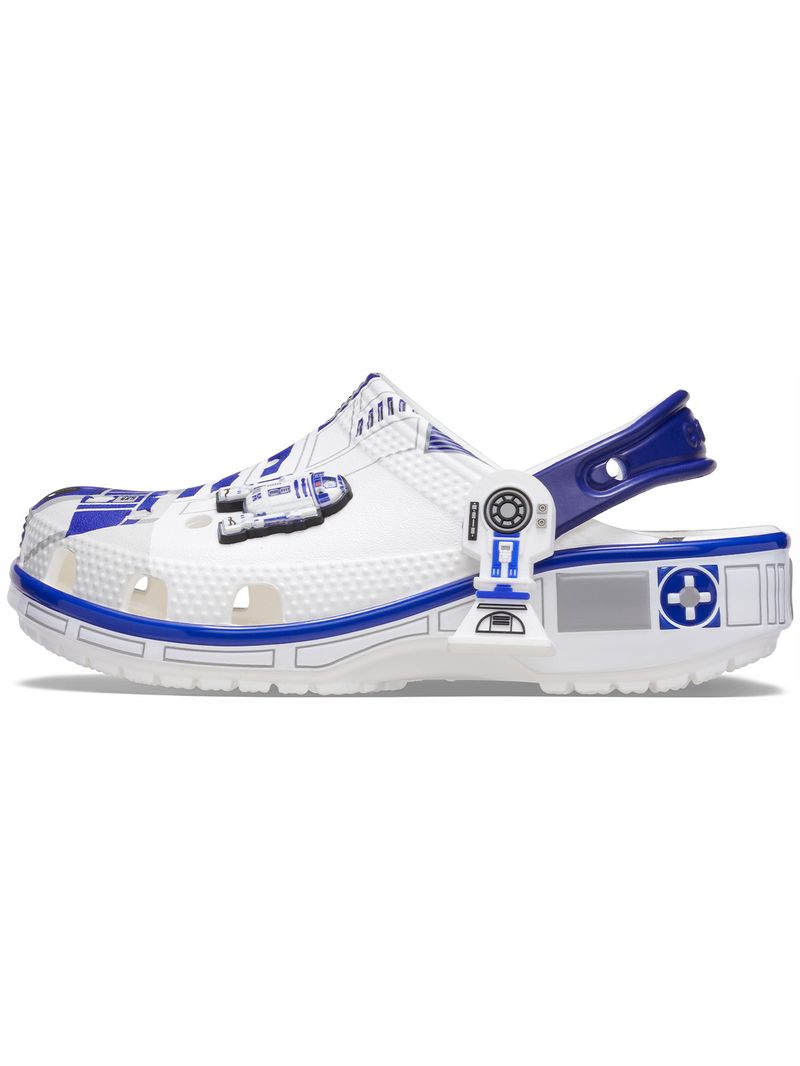 Zueco-Niños-Grandes-R2D2-Star-Wars-Blanco-Crocs