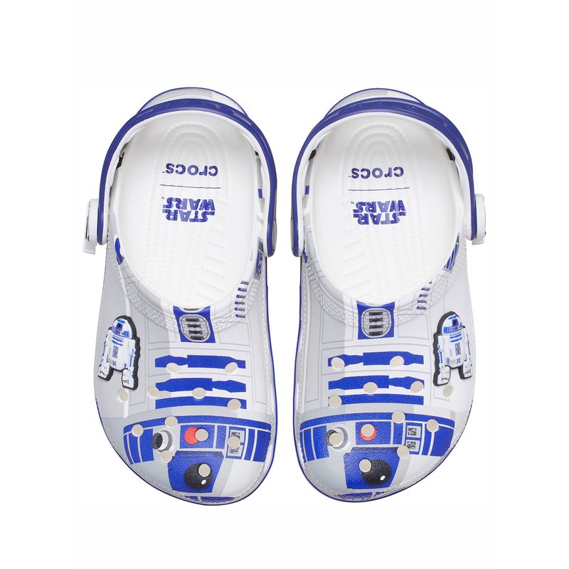 Zueco Niños Grandes R2D2 Star Wars Blanco Crocs