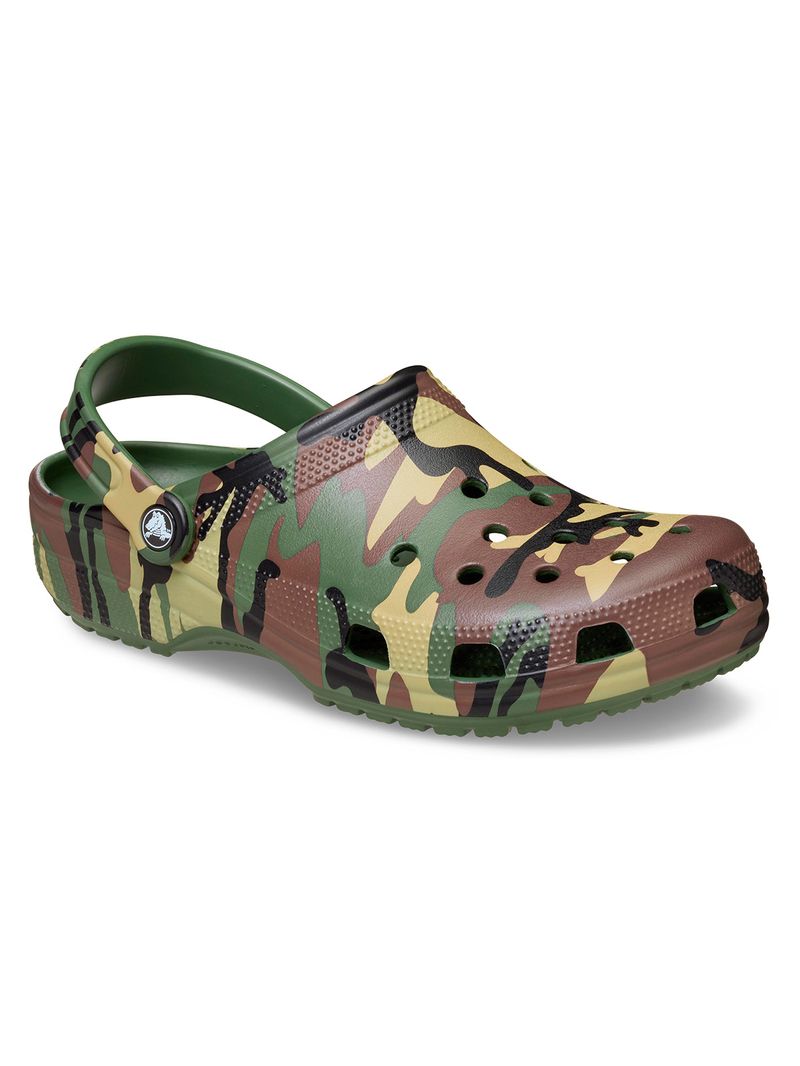 Zueco-Unisex-Camouflage-Clog-Verde-Crocs