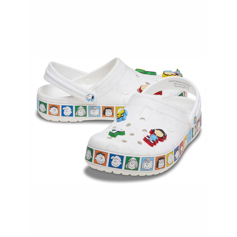 Zueco Unisex Peanuts Crocband Blanco Crocs